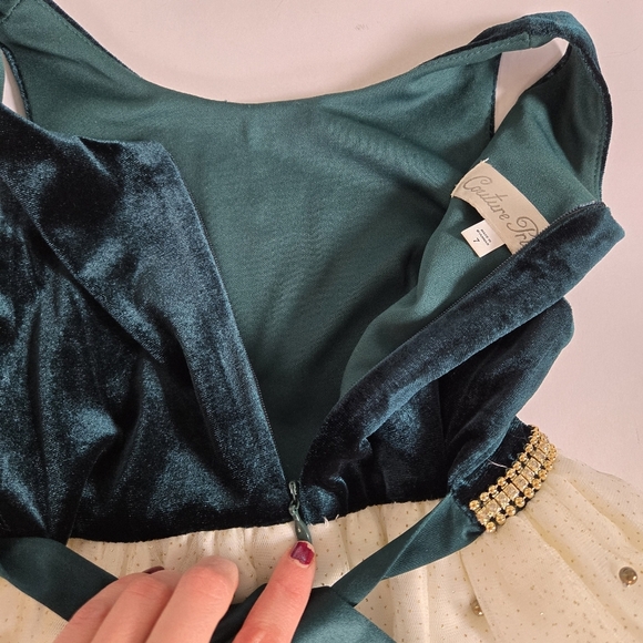 Couture Princess formal birthday wedding party dress girls size 7 - Picture 10 of 11